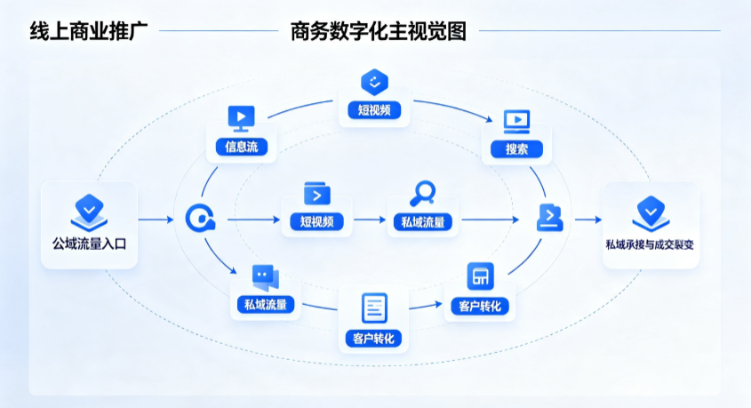 本溪线上商业推广怎么做？全域流量闭环搭建与低成本转化实战指南
